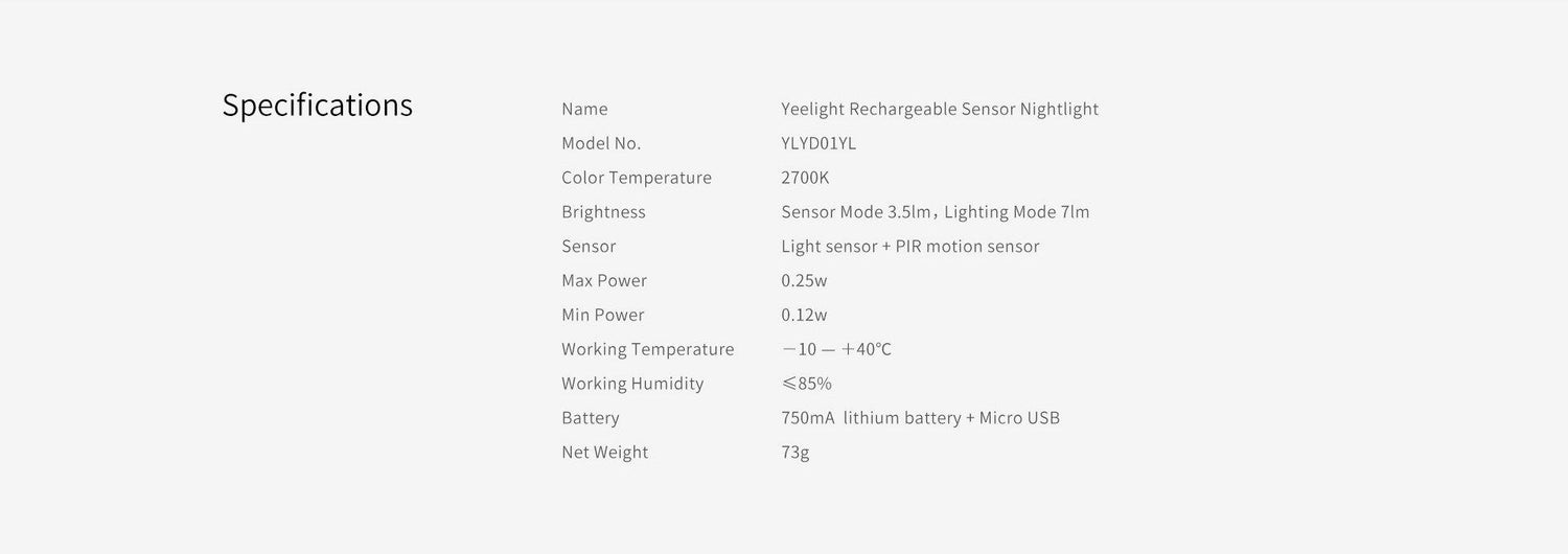 Yeelight Motion Sensor Nightlight