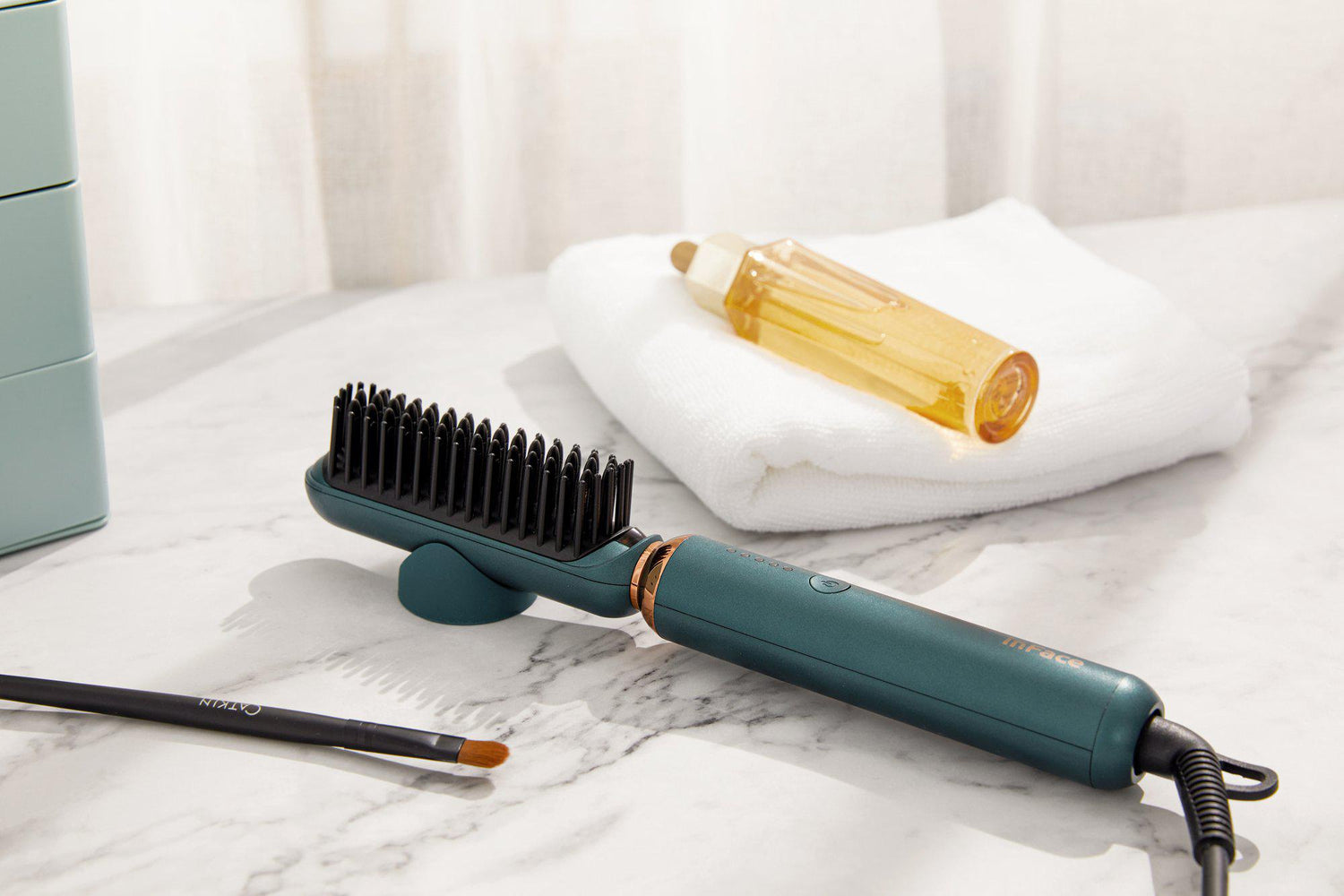 inface ION Hairbrush Green, Black